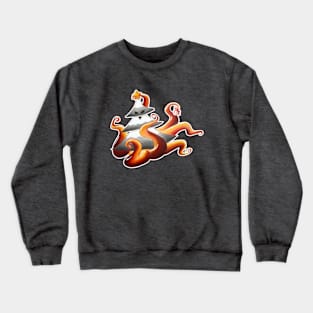 Spooky christmas tree with tentacles Crewneck Sweatshirt